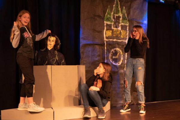 Überraschte Schauspieler