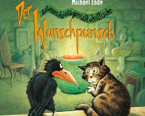 gezeichnetes Cover des Buches "Der Wunschpunsch" von Michael Ende